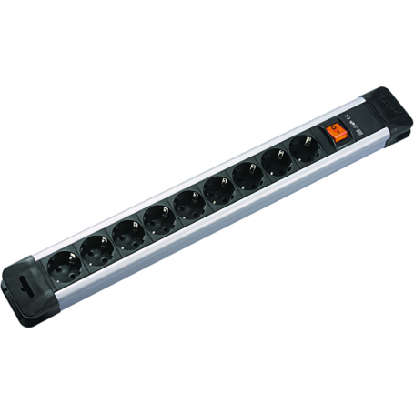 Bachmann CONNECTUS 9xCEE7/3 1xSchalter Strom 2,0m CEE7/7 330102