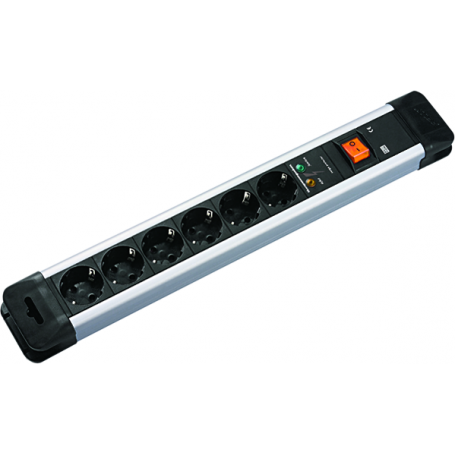 Bachmann CONNECTUS 6xCEE7/3 1xÜSS 1xSchalter Strom 2,0m CEE7/7 330104