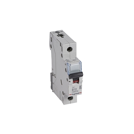 Legrand 403355 TX3 B-Characteristic circuit breaker, 10A, 1-pole, 6kA, 230/400VAC, 1TE