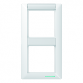 Jung ABAS 582 NA WW frame, 2x, antibacterial, fonts, for vertical combination