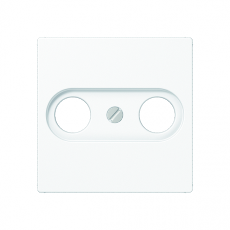 Jung ABA 561 PLTV WW Cover, screw fastening, antibacterial, for antenna socket according to DIN 45330