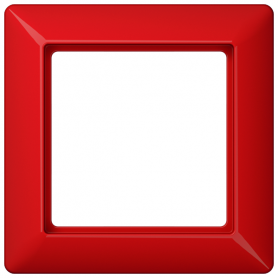 Jung AS 581 BF RT Rahmen, 1fach, bruchsicher, für waagerechte und senkrechte Kombination