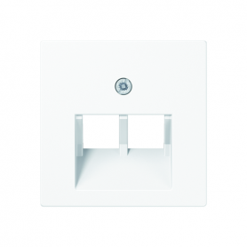 Jung A 569-2 BFPLUAWW Abdeckung, für IAE/UAE-Anschlussd. und Datend. Cat. 5e und Cat. 6 (2 x 8-polig)