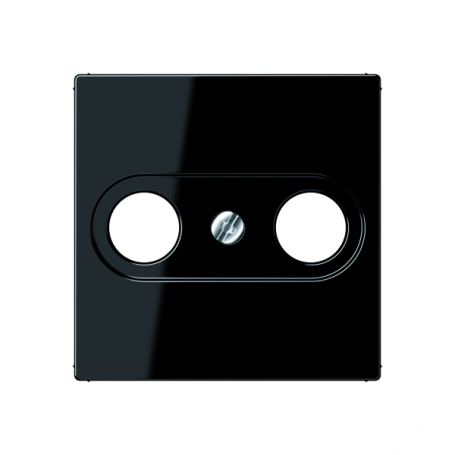 Jung A 561 PLTV SW cover, screw fastening, for antenna socket according to DIN 45330