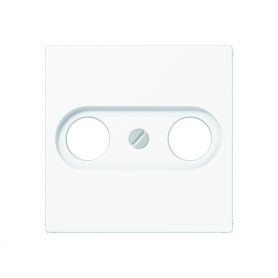Jung A 561 PLTV WW Cover, screw fastening, for antenna socket according to DIN 45330