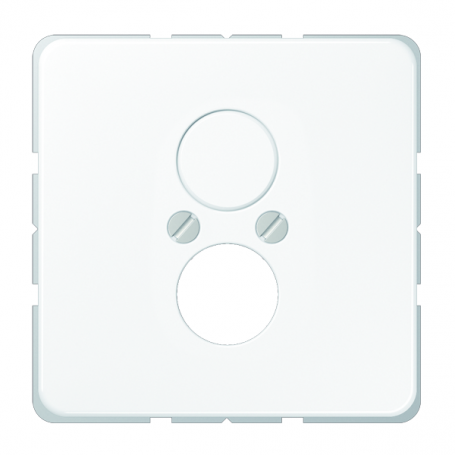 Jung CD 562 WW Cover, support ring, screw fastening, for 2 small sockets (speaker)