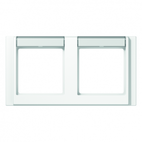 Jung A 5820 NA WW Framework, 2x, fonts 17 x 54 mm (BB 20), for horizontal combination