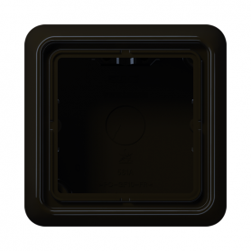 Jung CD 581 A BR Aufputz-Kappe, 1fach, integrierte, flammwidrige Bodenplatte, angeformter Rahmen