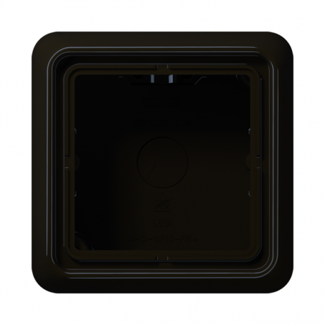 Jung CD 581 A BR splash cap, 1x, integrated, flame-retardant bottom plate, molded frame