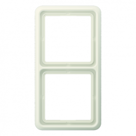 Jung CD 582 W frame, 2x, for horizontal and vertical combination