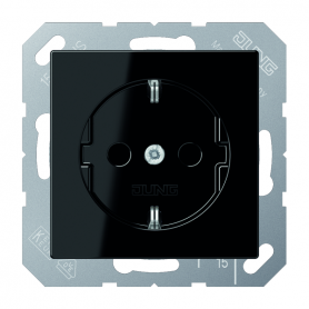 Jung A 1520 KI SW SCHUKO-Steckdose, 16 A 250 V , Berührungsschutz