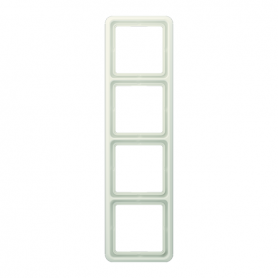 Jung CD 584 W frame, 4 times, for horizontal and vertical combination