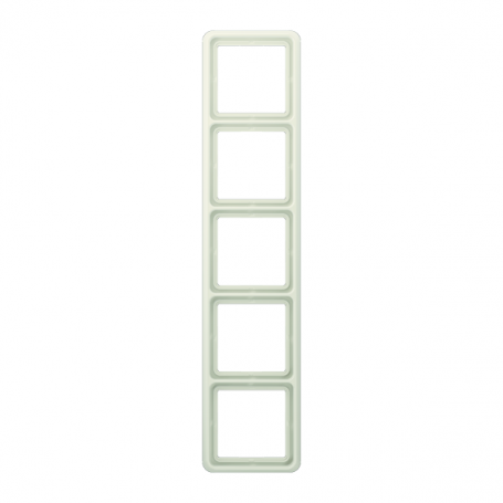 Jung CD 585 W frame, 5 times, for horizontal and vertical combination