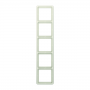 Jung CD 585 W frame, 5 times, for horizontal and vertical combination