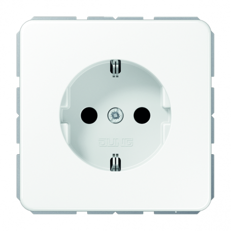 Jung CD 1520 BF KI WW SCHUKO socket, 16 A 250 V , contact protection, breakproof