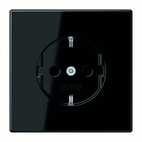 Jung LS 1520 KI SW SCHUKO socket, 16 A 250 V , contact protection