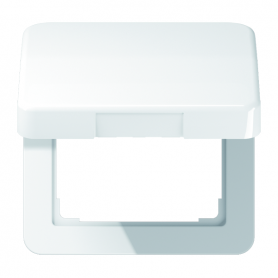 Jung CD 590 KL WW Klappdeckel, für Steckdosen und Geräte mit Abdeckung 50 x 50 mm