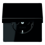 Jung LS 1520 KL SW SCHUKO socket, 16 A 250 V , hinged lid