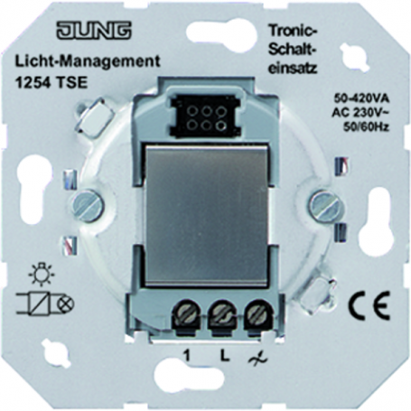 Jung 1254 TSE Tronic priključak bez zvuka priključak, nazivna napetost: AC 230 V , 50/60 Hz