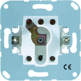 Jung 134.15 interruptor de llave, 10 AX, 250 V, giratoria ciega 1-pole