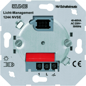 Jung 1244 NVSE NV-Triac-Schalteinsatz Lautloses Schalten, Nennspannung: AC 230 V , 50/60 Hz