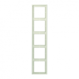 Jung LS 985 W frame, 5 times, for horizontal and vertical combination