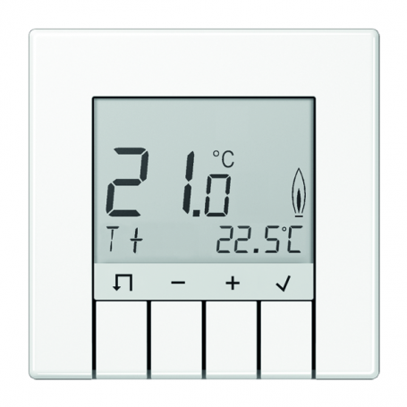 Jung TRD LS 231 WW huoneen lämpötila-ohjain standardi, näyttö, valkoinen tausta