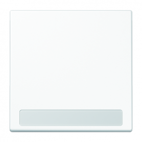 Jung LS 990 NA WW Wippe, font field, for rocker switches, pushbutton switches, pushbuttons and pushbuttons BA 1fach