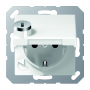 Jung AS 1520 BFKLSL WW SCHUKO socket, 16 A 250 V , hinged cover, safety lock, break-proof