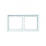 Jung LSZ 982 BF WW frame, 2x, break-proof, for horizontal and vertical combination