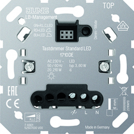 Jung 1710 DE Tastdimmer Standard LED, Einsatz