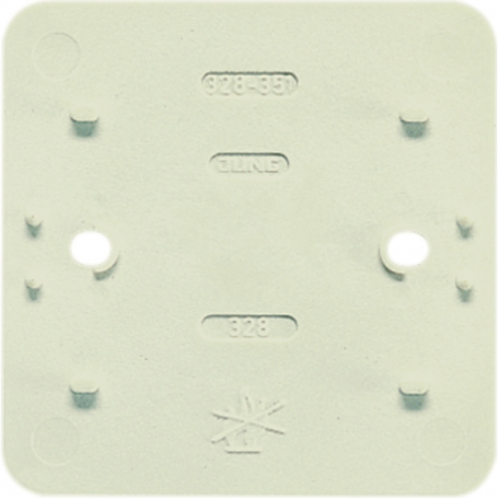Jung 328 floor plate, flame-retardant, for individual devices