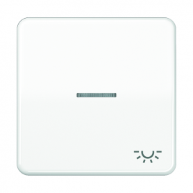Jung CD 590 KO5L WW Wippe, Symbol Licht, Linse, Lichtleiter, für beleuchtbare Taster