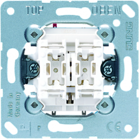 Jung 535 U double button, 10 AX, 250 V, 2 closers