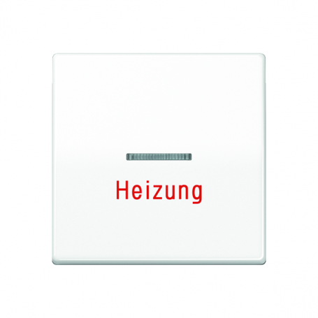 Jung AS 591 H WW Wippe, lens, light guide, inscription heating, central plate, for Wipp-control switch, touch-control switch