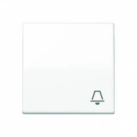 Jung AS 591 K WW rocker, symbol bell, central plate, for probe