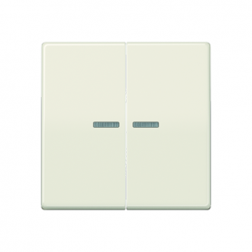 Jung AS 591-5 KO5 rocker, lenses, light guide, central plate, for series-switches, series-switch, double button