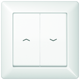 Jung AS 590-5 P WW Cover, symbols arrows, full plate, for blinds, blinds and buttons BA 2x button