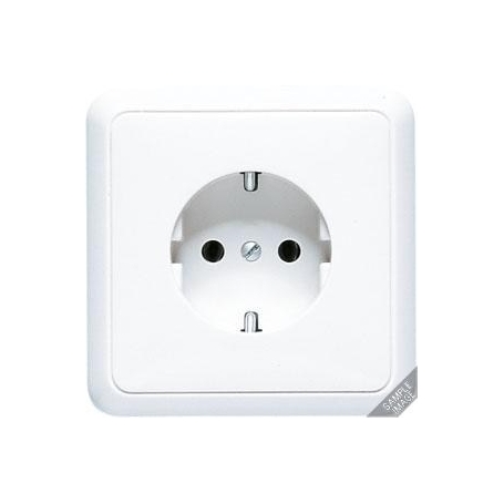 Jung 5520 SCHUKO-Steckdose, 16 A 250 V , volle Platte, 81 x 81 mm