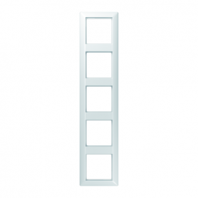 Jung AS 585 WW frame, 5 times, for horizontal and vertical combination