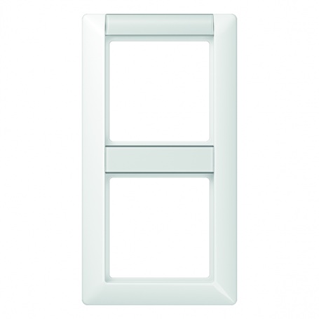 Jung AS 582 NA WW Framework, 2x, fonts 13/12,4 x 55,5 mm, for vertical combination