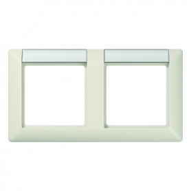 Jung AS 5820 NA Frame, 2x, fonts 13 x 55,5 mm (BB 20.1), for horizontal combination