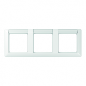 Jung AS 5830 NA WW Framework, 3x, fonts 13 x 55,5 mm (BB 20.1), for horizontal combination