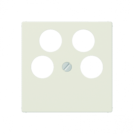 Jung A 561-4 SAT2 Abdeckung, Schraubbefestigung, bruchsicher, für 4-Loch SAT-TV-Steckdose (Ankaro)