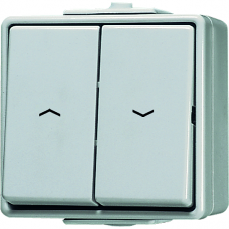Jung 639 VW Jalousie-Taster, 10 AX, 250 V , Taster 1-polig