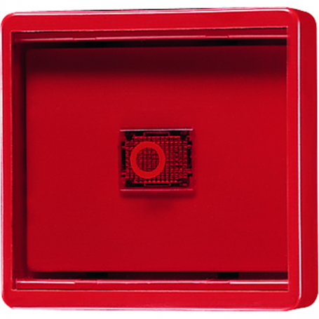 Jung 661 WGL R cover, glass pane, red rocker, red light exit window