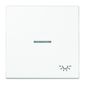 Jung LS 990 KO5L WW Wippe, Symbol Licht, Linse, Lichtleiter, für beleuchtbare Taster
