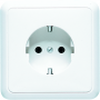 Jung 5520 WW SCHUKO socket, 16 A 250 V, full plate, 81 x 81 mm