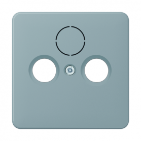 Jung CD 561 SAT GR cover, break-proof, for antenna socket according to DIN 45330 and SAT-TV connector.