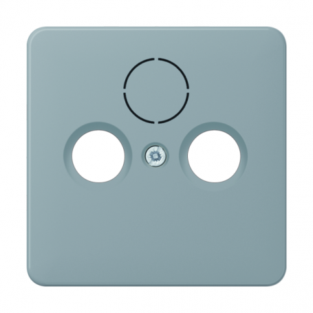 Jung CD 561 SAT GR cover, break-proof, for antenna socket according to DIN 45330 and SAT-TV connector.